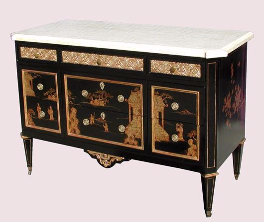Picture of LOUIS XVI STYLE CHINOISERIE & GILTWOOD COMMODE