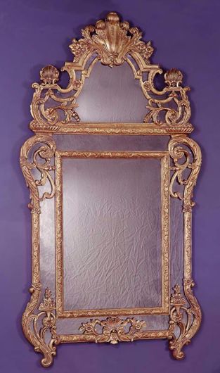 Picture of FRENCH REGENCE STYLE GILTWOOD MIRROR